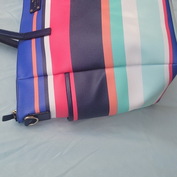 Kate Spade Laurel Way striped baby bag tote - Picture 3 of 13